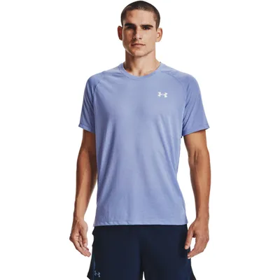 Koszulka treningowa UNDER ARMOUR Streaker SS 1361469 błękitna S Niebieski