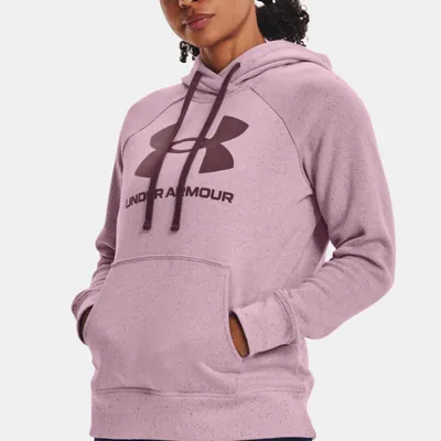 Bluza damska UNDER ARMOUR Rival 1356318-698 L Fioletowy