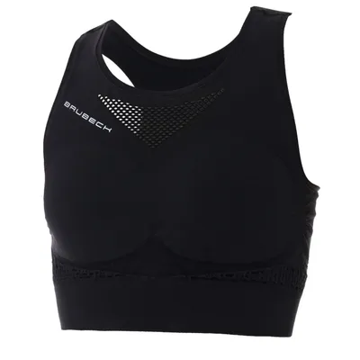 Crop top damski BRUBECK® czarny S Czarny