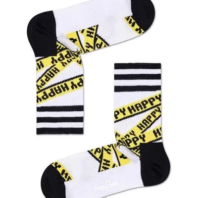 SKARPETKI ATHLETIC 3/4 HAPPY SOCKS ATRIB14-9100 41-46 Biały