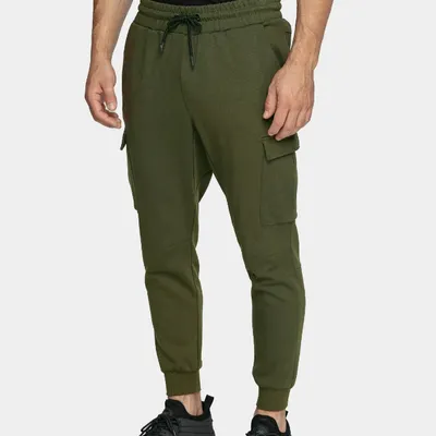 Spodnie dresowe męskie 4F SPMD303 khaki L Khaki