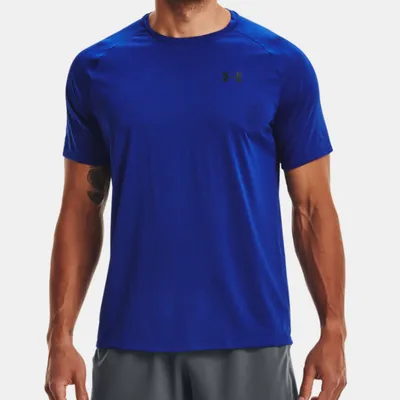 Męska koszulka z krótkim rękawem UNDER ARMOUR 1345317-400 XXL Niebieski