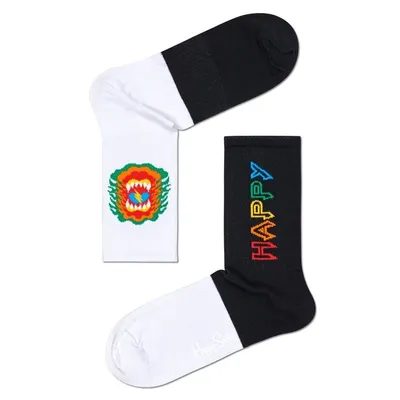 SKARPETKI HAPPY SOCKS MIX MATCH 3/4 CREW ATMIM14-9100 41-46 Czarny