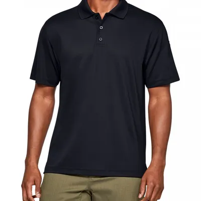 Koszulka męska UNDER ARMOUR Tech Polo Performance 1279759 czarna XXL Czarny