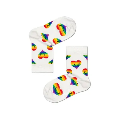 SKARPETKI DZIECIĘCE HAPPY SOCKS PRIDE SMILING HEART KPRS01-1300 2-3 lata Beżowy