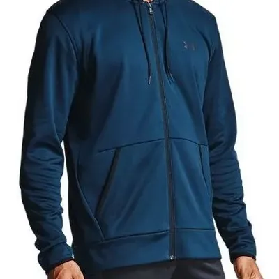 Męska bluza UNDER ARMOUR FLEECE FZ HOODIE 1357110 408 L Niebieski