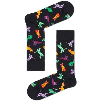 SKARPETKI HAPPY SOCKS SPHYNX CAT SCAT01-9301 41-46 Czarny