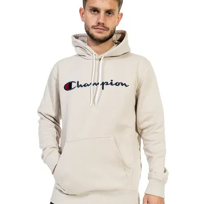 Bluza Z Kapturem Champion Big Logo 219203 Beżowy