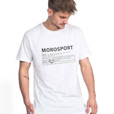 Koszulka Moro Sport Moro Rectangle Biała / Czarna