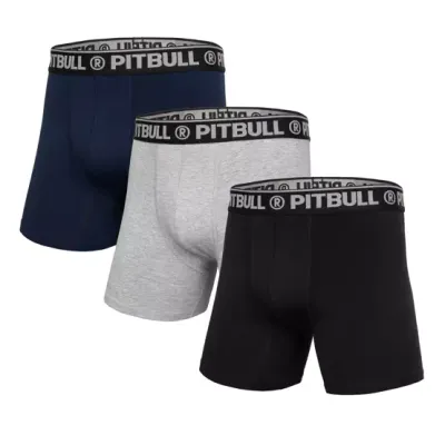 Bokserki Pit Bull 3 Pack Szare / Granatowe / Czarne