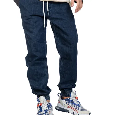 Spodnie Jeans Jogger Diil Big Laur Niebieskie / Pomarańczowe