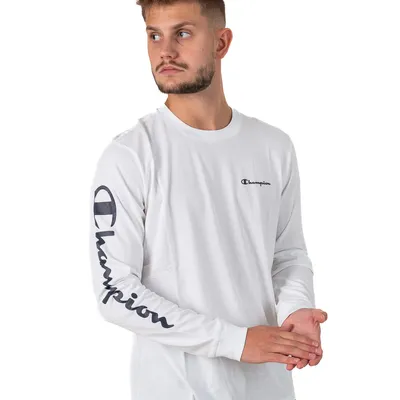 Longsleeve Champion 218286 Sleeve Big Biały