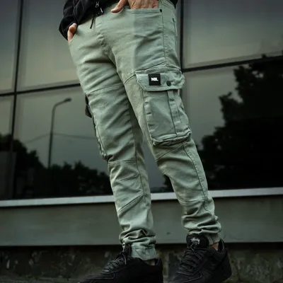 Spodnie Jeans Jogger New Bad Line Cargo Khaki