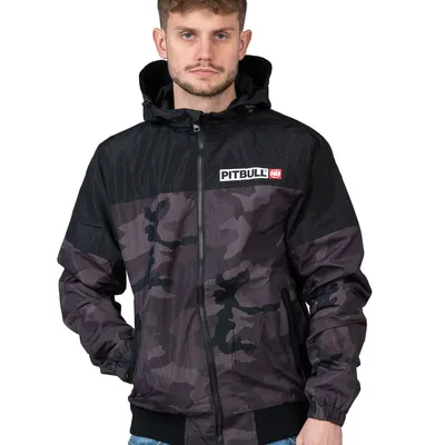 Kurtka Pit Bull Windbreaker Horizon Moro / Czarna