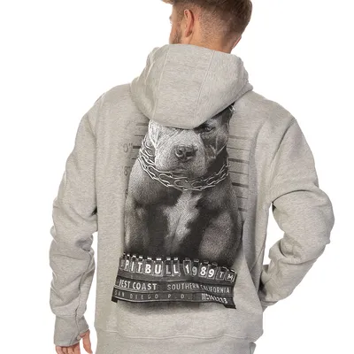 Bluza Z Kapturem Pitbull Mugshot Szara