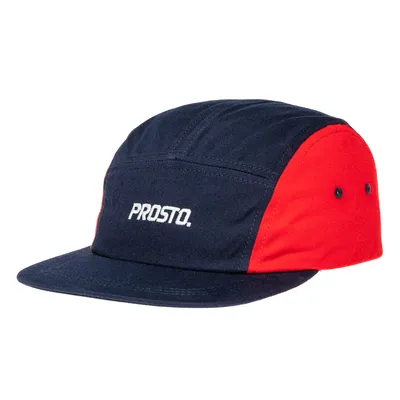 Czapka 5-Panel Prosto Screw Granatowa / Czerwona