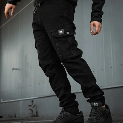 Spodnie Jeans Jogger New Bad Line Cargo Czarne