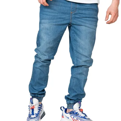 Spodnie Jeans Jogger Moro Sport Shield 3D Niebieskie