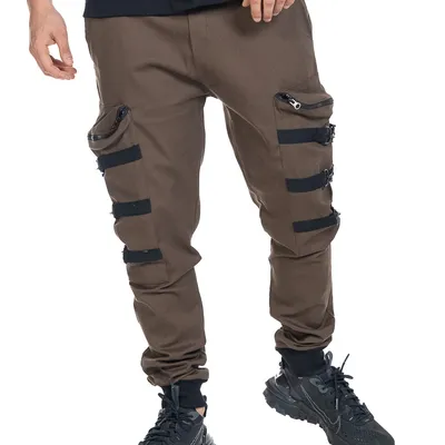 Spodnie Materiałowe Jogger Gangster 11132 Khaki