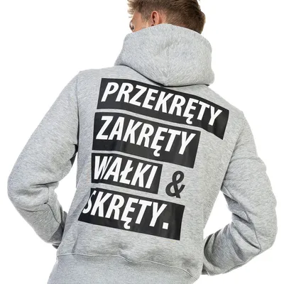 Bluza Z Kapturem 3maj Fason Przekręty Szara