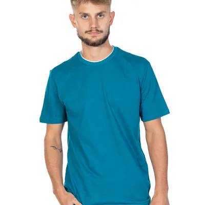 Koszulka Yep Tarismali Slim Bluish Green Niebieska