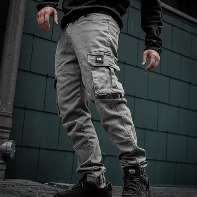 Spodnie Jeans Jogger New Bad Line Cargo Grafitowe