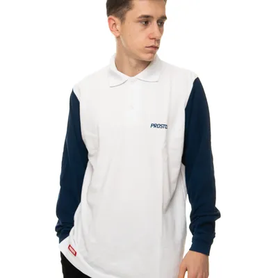 Longsleeve Polo Prosto Alane Biały