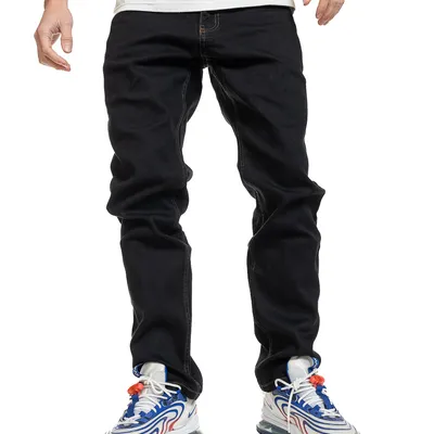 Spodnie Jeans Regular Prosto Pocklog Czarne