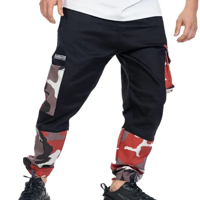 Spodnie Materiałowe Jogger Gangster 3001 Camo 7 Red Pocket Moro