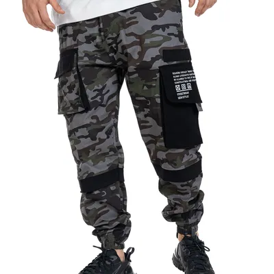 Spodnie Materiałowe Jogger Gangster 3005 Camo 7 Dark Pocket Sign Moro