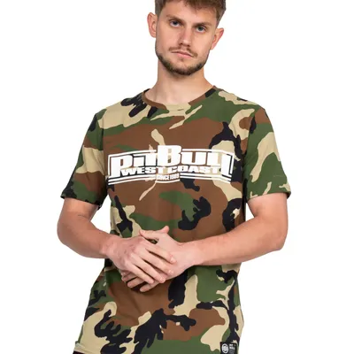 Koszulka Pit Bull Classic Boxing Camo Zielona