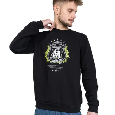 Bluza Ganja Mafia Herb Czarna