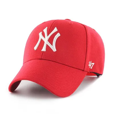 Czapka 47 Brand Snapback New York Yankees B-MVPSP17WBP-RD Czerwona