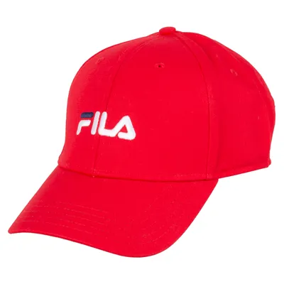 Czapka 6-Panel Fila Linear Logo Czerwona