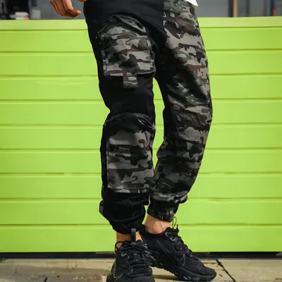 Spodnie Materiałowe Jogger Gangster 3002 Camo Half Dark Moro