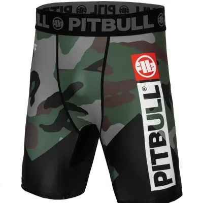 Spodenki Krótkie Sportowe Pit Bull Cross Camo Zielone