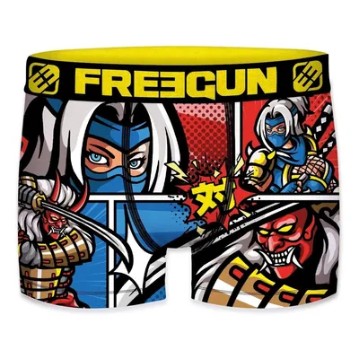 Bokserki Freegun Samurai Niebieskie / Czerwone / Żółte