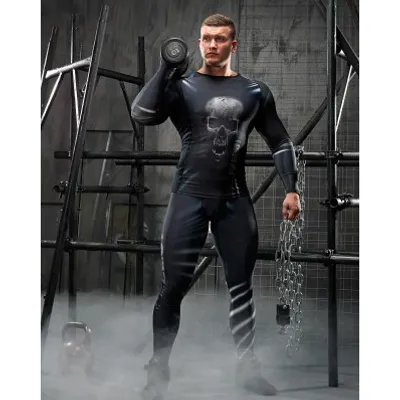 Rashguard długi rękaw SKULL