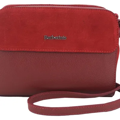 Torebka damska skórzana crossbody - Czerwona