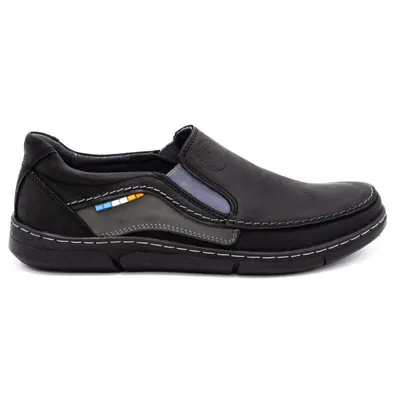 Buty męskie slip-on 283GT czarne