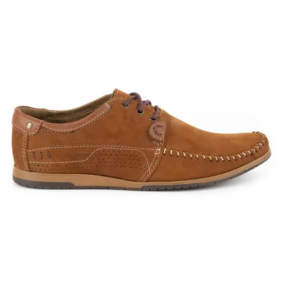 Buty Męskie skórzane mokasyny 875 camel