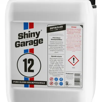 SHINY GARAGE PINK GLOSS SHAMPOO & WAX 5L