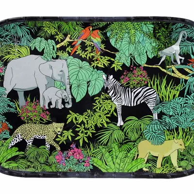 Les Jardins de la Comtesse - Taca z melaminy do serwowania Jungle 45 x 32 cm