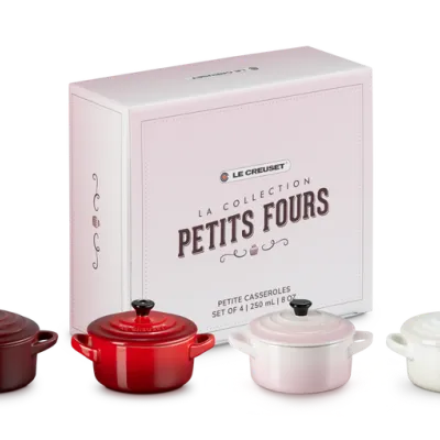 Le Creuset - Zestaw 4 Mini Cocotte Petits Fours