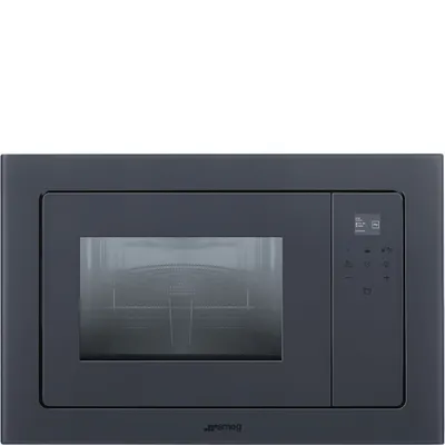 Smeg - Kuchenka mikrofalowa Linea FMI120G Neptune Grey