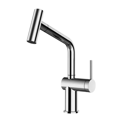 Gessi - Bateria kuchenna Inedito dwufunkcyjna wylewka 60425 Chrom