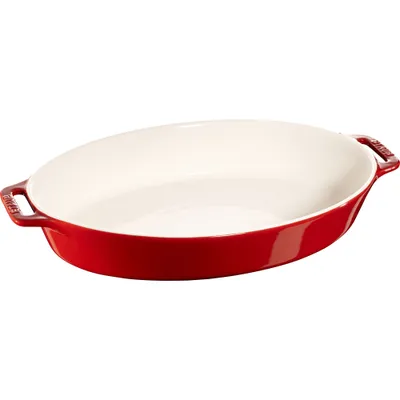 Staub - Owalny półmisek ceramiczny Cooking 4 L czerwony