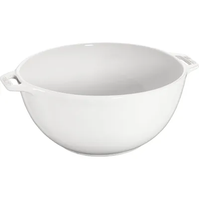 Staub - Miska z dwoma uchwytami Serving 25 cm biały