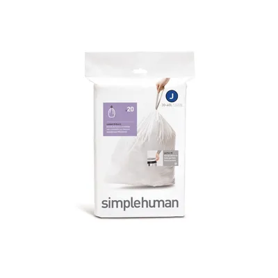 Simplehuman - Worki na śmieci 20 szt. - rozm. J 30-45L