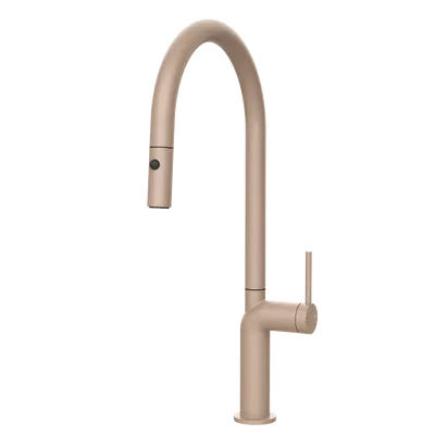 Gessi - Bateria kuchenna Stelo dwufunkcyjna wylewka 60303 Pudrowy róż matowy